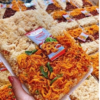 Cơm cháy mix đủ vị ngon mê ly ăn vặt mẹ ốc