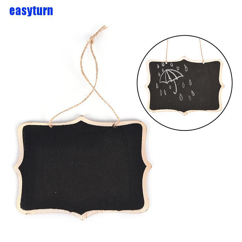 1 bảng đen mini bằng gỗ có dây treo trang trí tiệc cưới