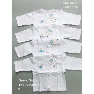 Set 5 áo sơ sinh cài giữa