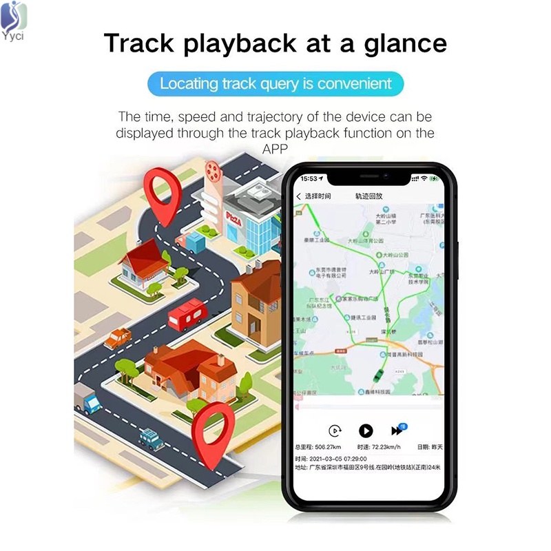 Thiết Bị Định Vị Mini Thông Minh Có Nam Châm Chống Trộm Cho Xe Hơi