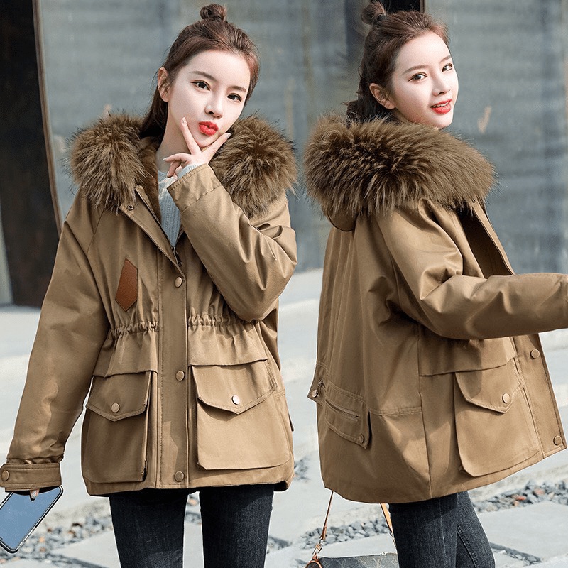 Áo khoác kaki nữ lót lông siêu xinh cho các nàng siêu ấm áp cho mùa giá rét MIDU FASHION