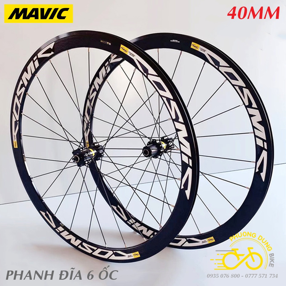 Bộ vành nhôm xe đạp MAVIC COSMIC ELITE 700Cx40mm - CỐI NỔ