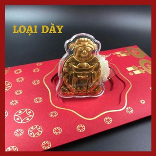 Lì xì thần tài mạ vàng mang may mắn ngày vía thần tài