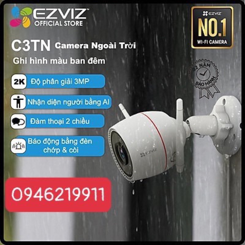 Camera ip wifi Ezviz C3TN 3mp , C3W Pro 4Mp , C3N 1080p , C3WN
