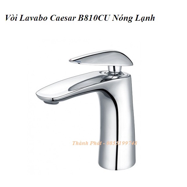 [CHÍNH HÃNG] Vòi Lavabo Caesar B810CU Nóng Lạnh, vòi rửa mặt đồng mạ chrome bóng
