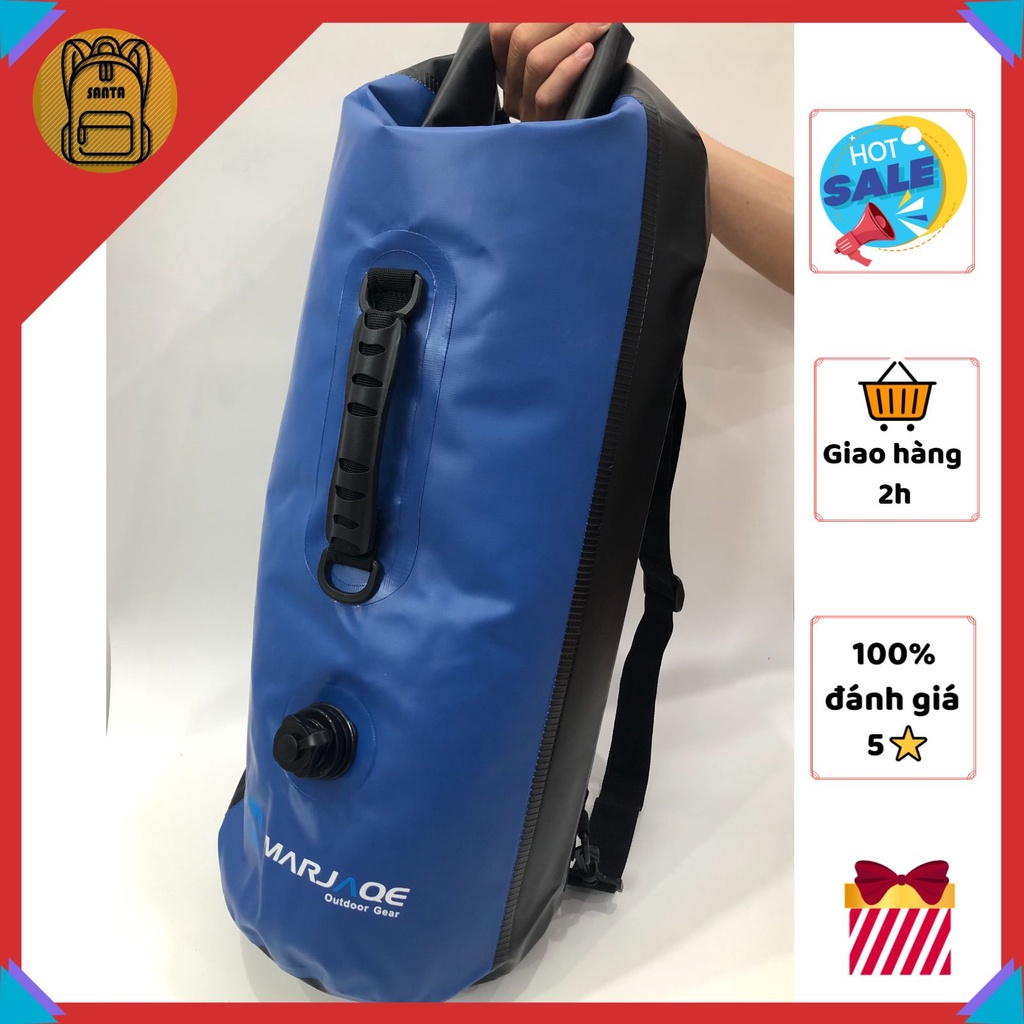 Balo Túi chống nước 30L cao cấp đi biển bơi, trekking, du lịch, phượt, dã ngoại có thể làm phao, đựng nước