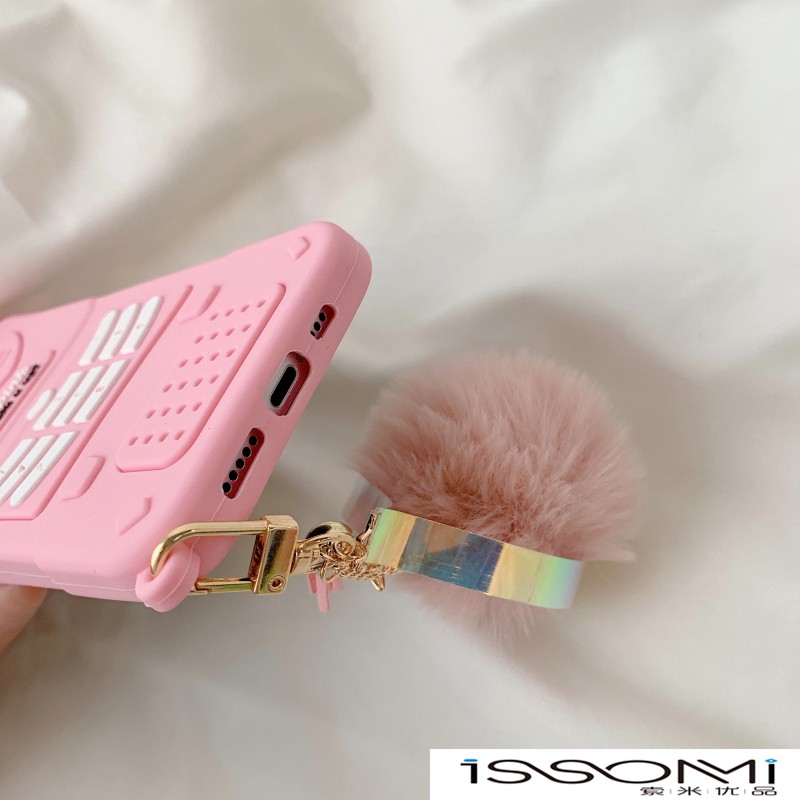 Ốp Điện Thoại Màu Hồng Sáng Tạo Cho Iphone11 12pro Max X Xr 7 8plus Se | BigBuy360 - bigbuy360.vn