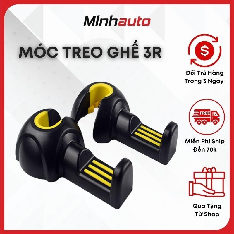 Móc Treo Đồ Ô Tô, Móc Treo Đồ Ghế Sau Ô Tô 3R Cao Cấp- Xoay 360 Độ, Chắc Chắn, Đa Năng