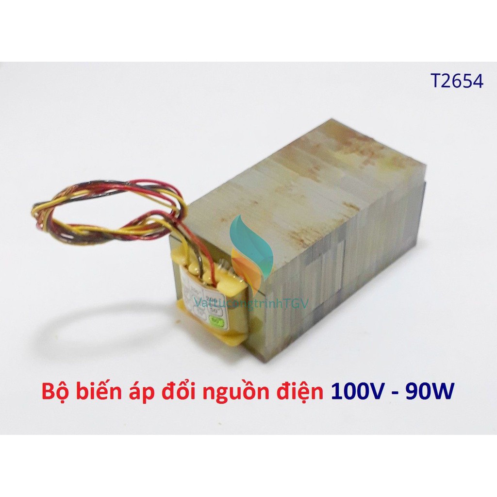Bộ biến áp mini điện 100V công suất 45W - 80W cho thiết bị điện nội địa