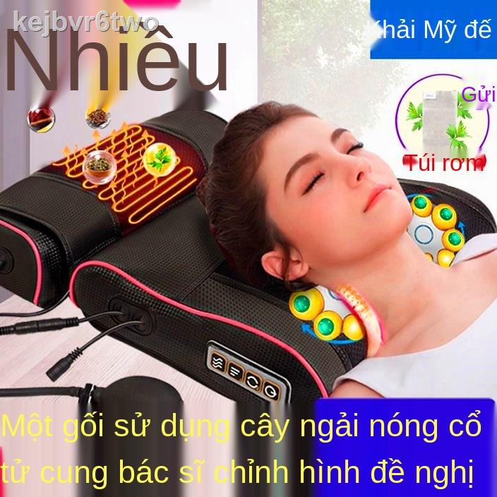 ❡Máy mát xa cột sống cổ và vai đa chức năng Cổ Vai Thắt lưng Cổ Vai Cổ Toàn thân Dụng cụ điện Gia dụng Gối