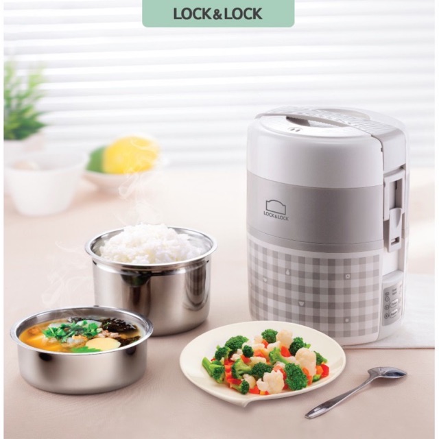 Hộp cơm điện Lock&Lock màu xám 2L EJR216 | BigBuy360 - bigbuy360.vn