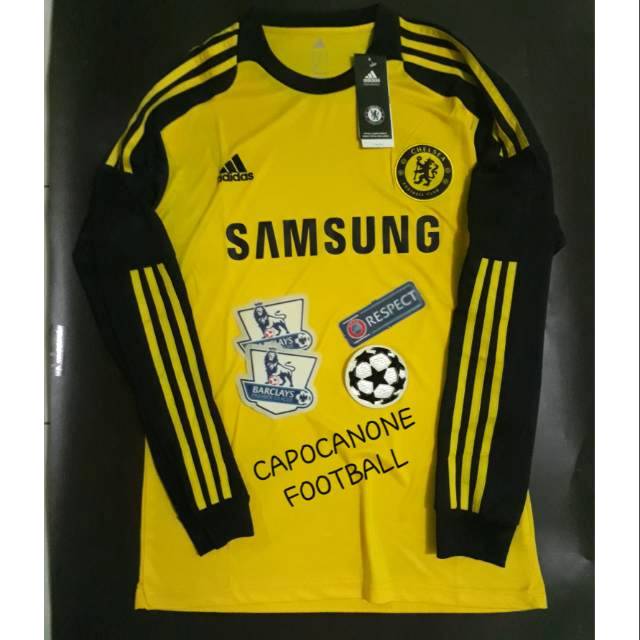 Áo Thun Tay Dài Phong Cách Retro Chelsea 2013 2014 13 14 Gk Ls 12