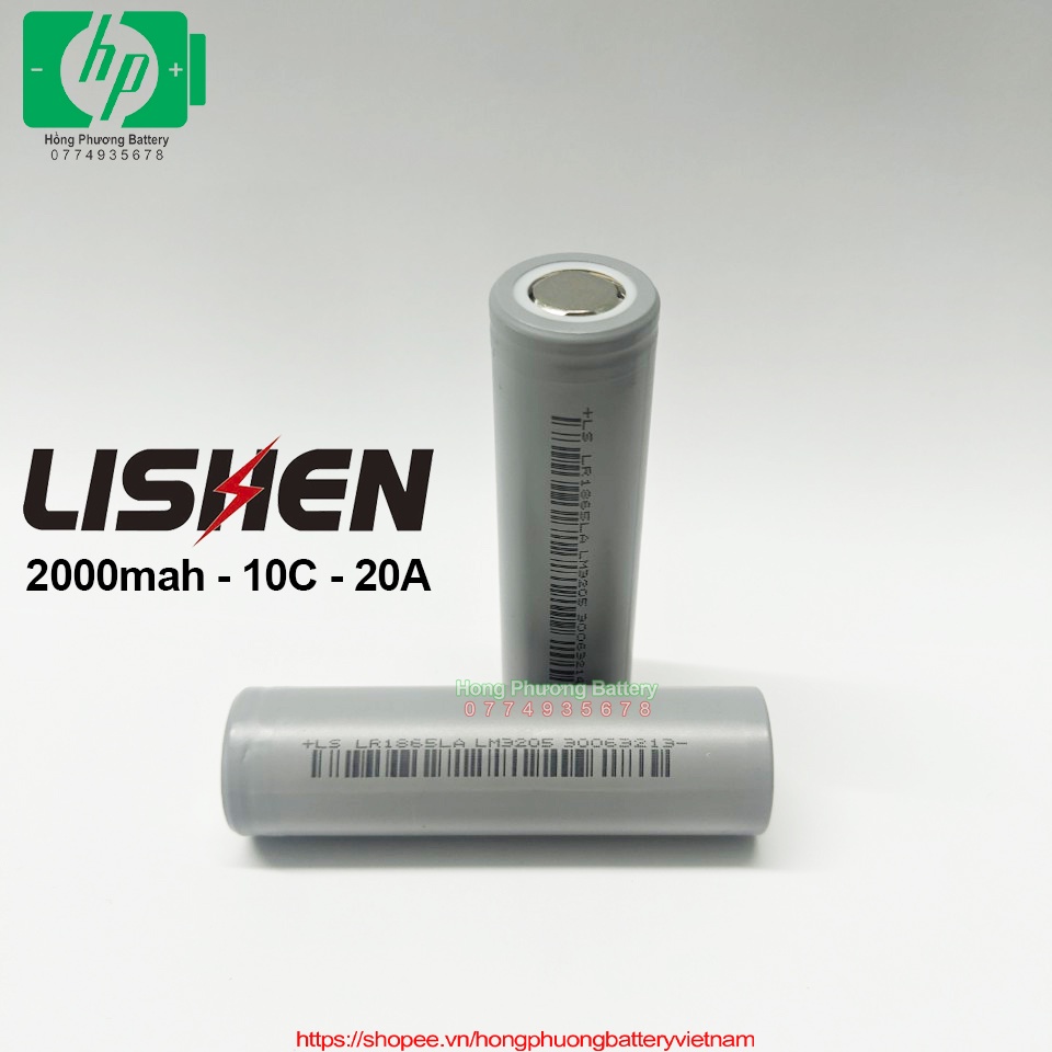 Cell pin Lishen xám dung lượng 2000mah xả 10C [ HP Battery ]