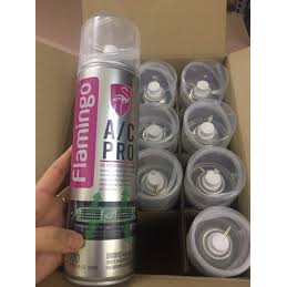 Combo 05 Bình Khử Mùi Điều Hoà Ô Tô Flamingo F020 - Bình Xịt Bọt 500ml