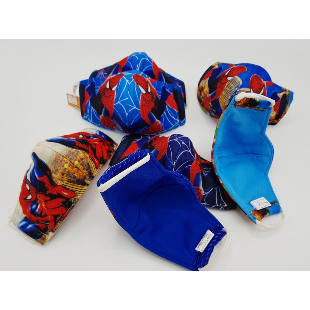 Khẩu trang vải cho bé mầm non hình người nhện KT010308 | BigBuy360 - bigbuy360.vn