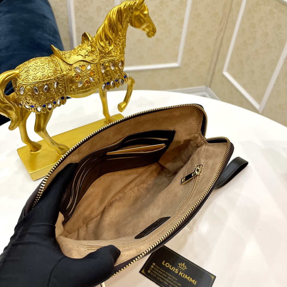 Clutch - Ví cầm tay nam nữ khóa số cao cấp Da bò 100% CL312