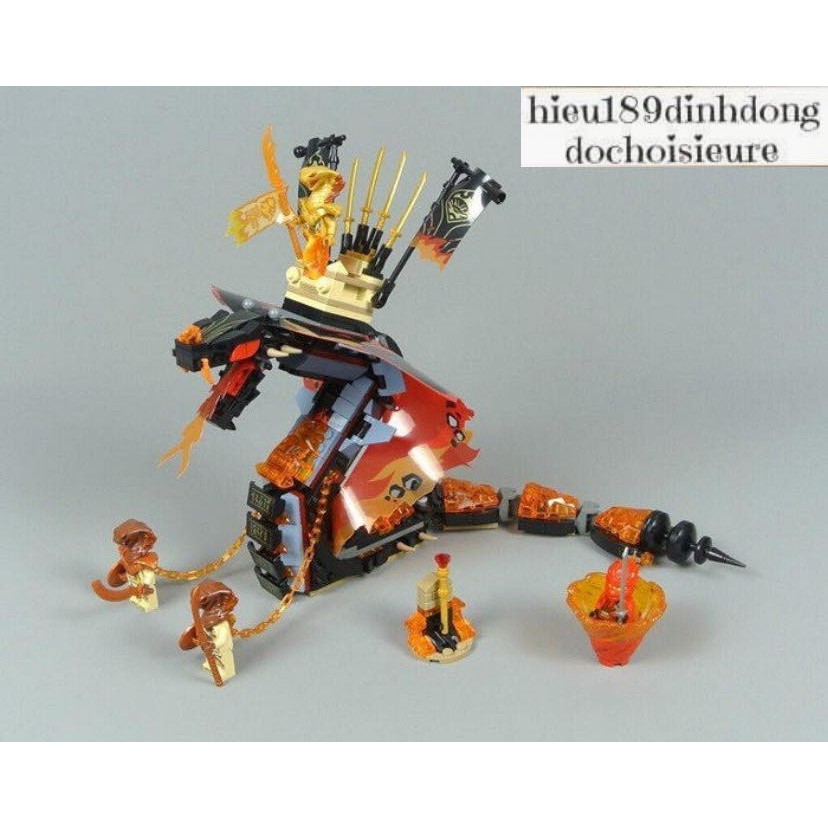 Lắp ráp xếp hình lego ninjago Lari 11329 nhân vật ninjago season 11 mô hình mech rắn sa mạc ninja Kai 487 mảnh