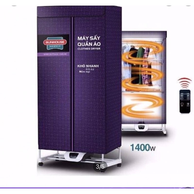 Tủ sấy quần áo Sunhouse SHD2702 bảo hành 1 năm