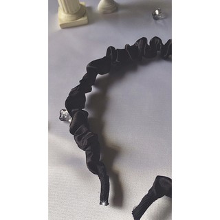Scrunchies/ Kẹp tóc/ Cài tóc phi bóng đen