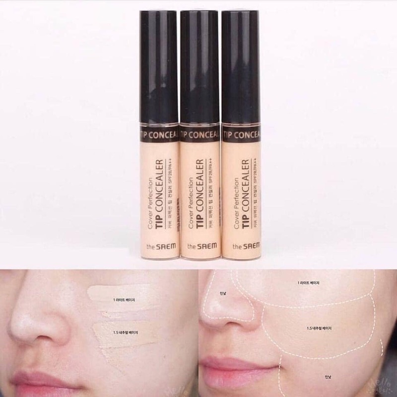 Kem che khuyết điểm The Saem Cover Perfection Tip Concealer (6.5g)