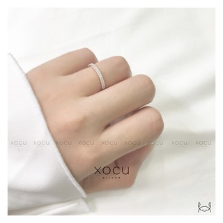 Nhẫn Bạc, Đá Trơn Bản Mảnh, Xocu