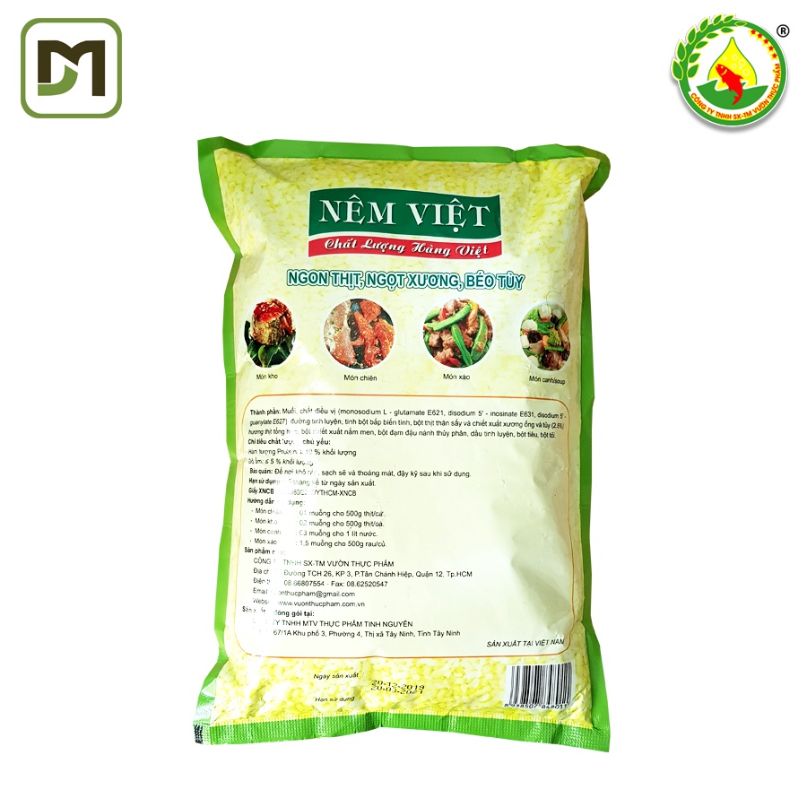Hạt nêm Việt từ thịt heo, xương ống, tủy gói 1KG dòng Horeca