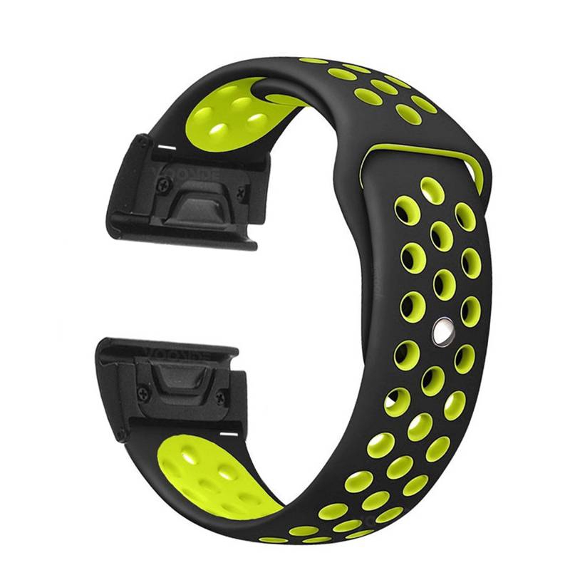 Fenix 6X Wristband 26mm Quick Fit Waterproof Silicone Watch Band Strap for Garmin Fenix 3/Fenix 5X/5X Plus/D2 Delta PX
