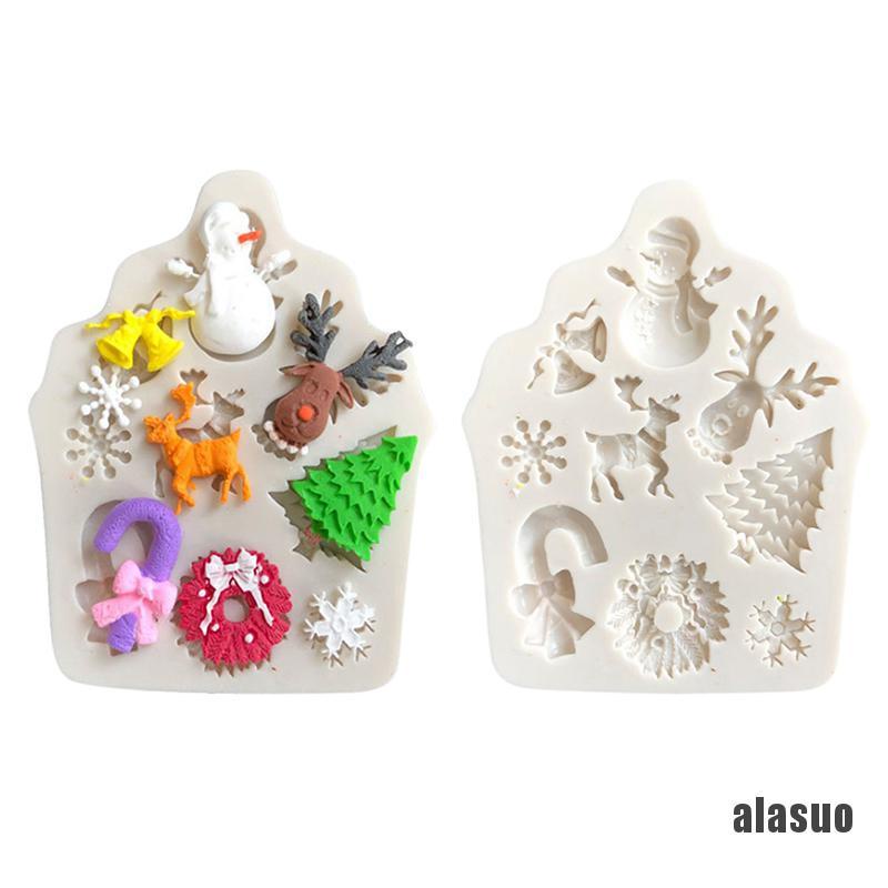 Khuôn Làm Bánh Chất Liệu Silicone Tự Làm Hình Quả Thông / Người Tuyết /