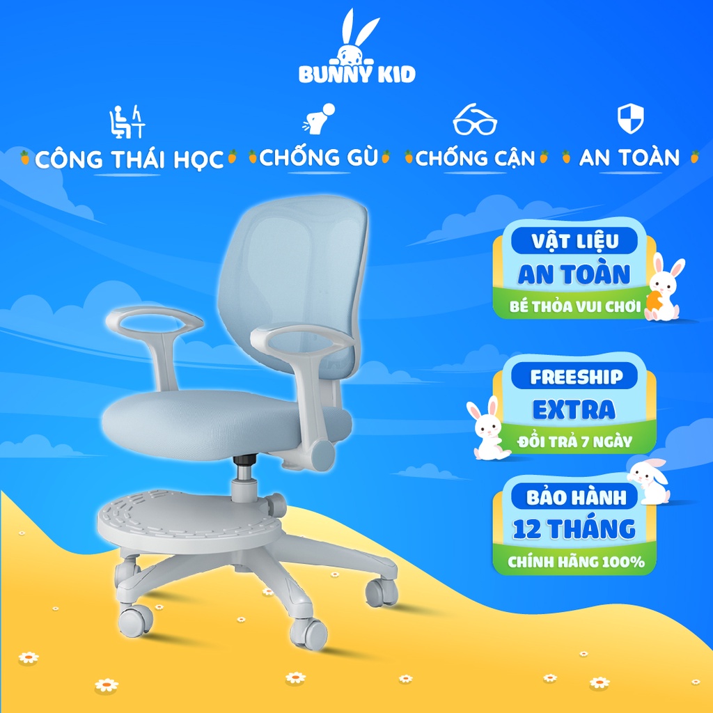 Ghế Học Sinh, Ghế Chống Gù Cận Belly Baby nâng hạ độ cao và có chỗ để chân