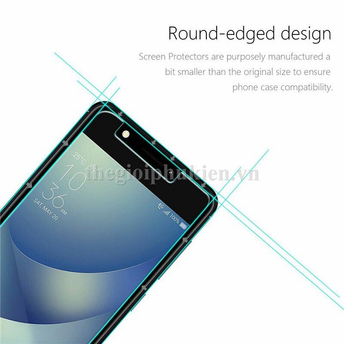 Tấm dán kính cường lực ASUS Zenfone 4 Max 5.2 ZC520KL hiệu Glass Pro - Không full màn hình
