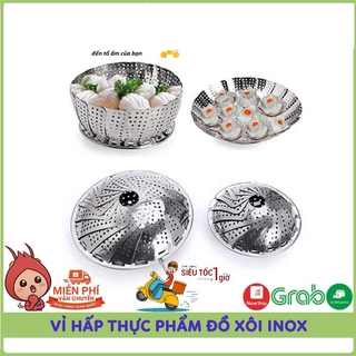 Vỉ Hấp Thực Phẩm, Đồ Xôi, Hấp Bánh Inox Cánh Xèo, Gấp Gọn Đa Năng