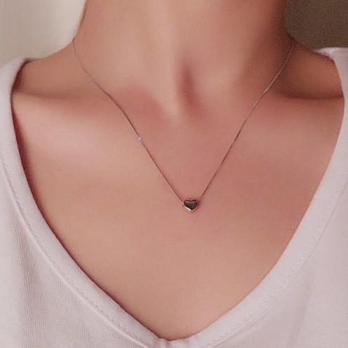 Dây chuyền GMAI thép không gỉ mặt hình trái tim thời trang dành cho nữ