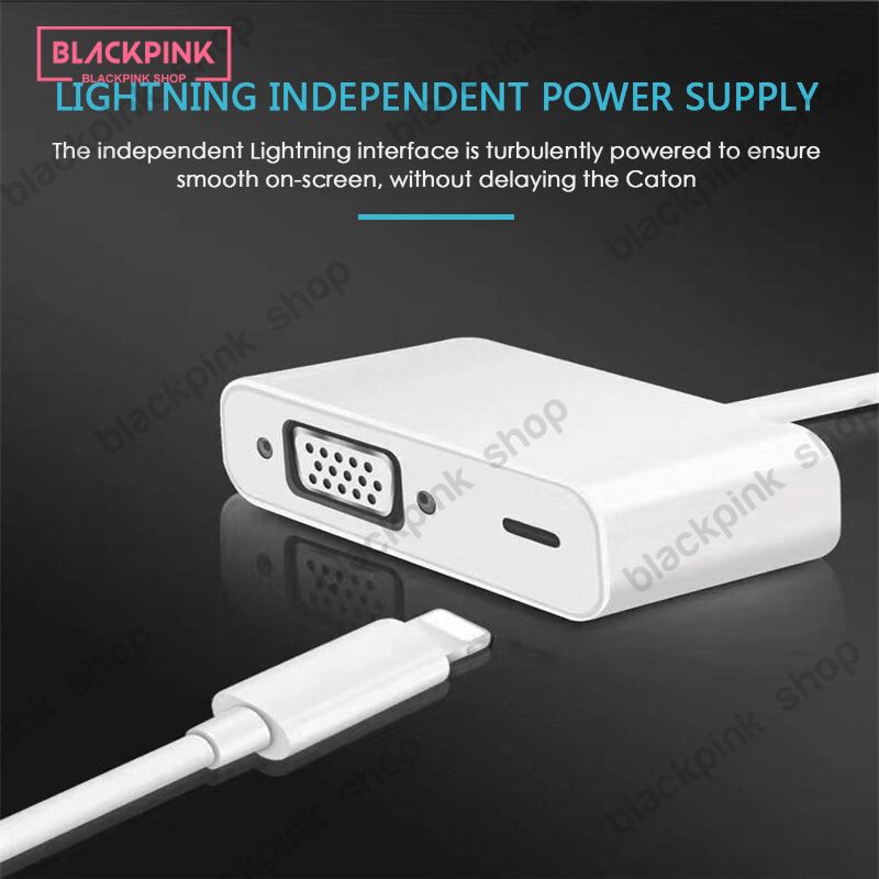 Cáp Chuyển Đổi Cổng Lightning Sang Vga Cho Iphone X 5s 6 6s 7 7 Plus Ipad