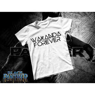 Áo thun Cotton Unisex - Movie - Black Panther - Wakanda forever