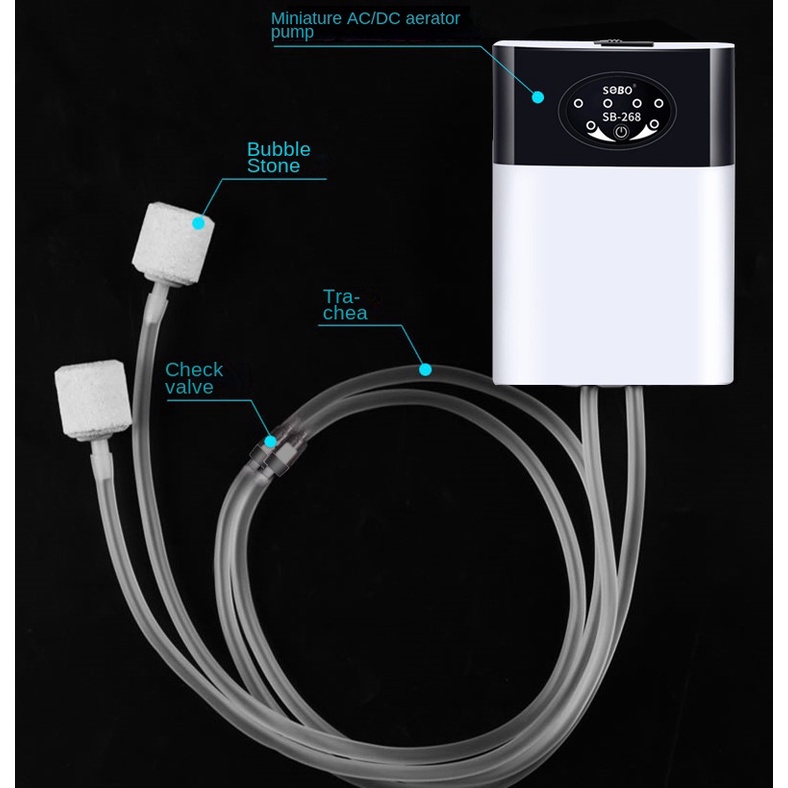 Máy Bơm Oxy Cho Bể Cá Thủy Sinh DC