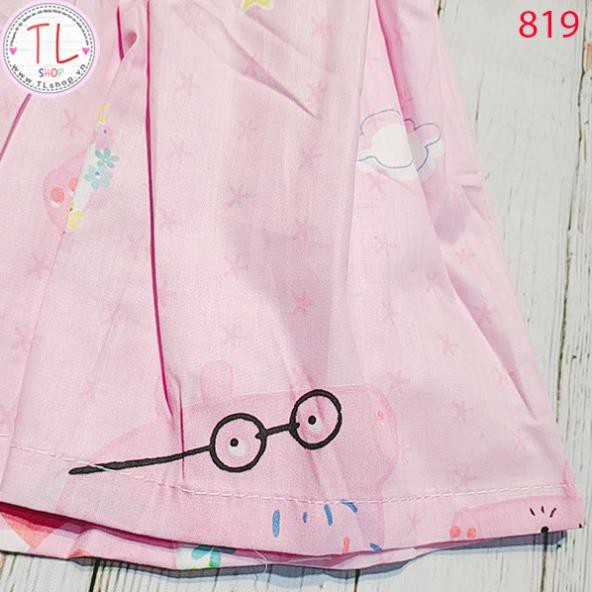 Thời trang trẻ em - Đầm xòe hoe Peppa dễ thương - Đầm bé gái - Váy bé gái