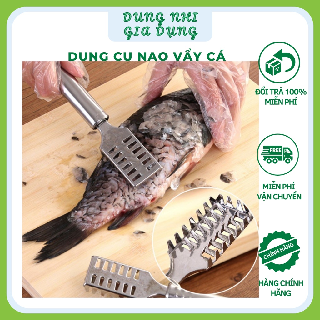 Dụng Cụ Đánh Vẩy Cá INOX Tiện Dụng Dụng Cụ Đánh Vẩy Cá Cầm Tay Giá Siêu Tiết Kiệm