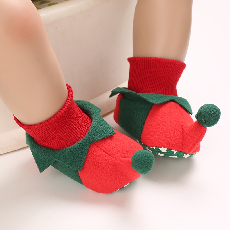 Giày Bốt Cotton Mềm Mại Thoải Mái Chống Trượt Giữ Ấm Cho Bé Trai Gái Sơ Sinh