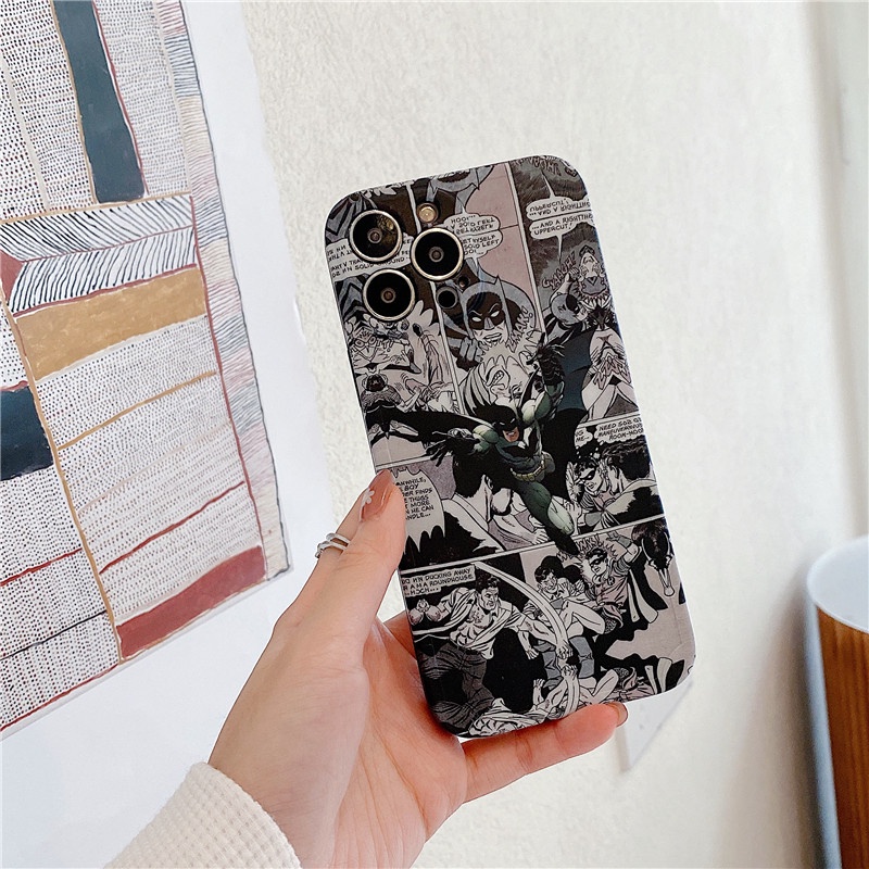 Hoạt Hình Ốp Điện Thoại Mềm Hình Siêu Anh Hùng marvel Cho iphone15 15pro 15promax 14 13 12 11 max x / xs xr xsmax 7p 8p