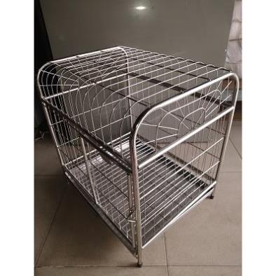 HN- Chuồng chó Inox  loại xịn  BH 12 tháng không gỉ sét có thể nuôi chó và nhốt mèo