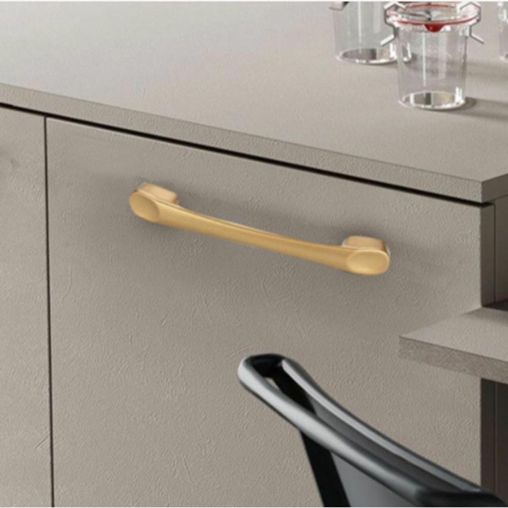 European Style Matte Gold Cabinet Solid Aluminum Alloy Kitchen Cupboard Pulls Drawer Knobs Furniture Handle Hardware