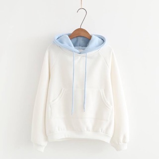 Áo hoodie nữ màu pastel