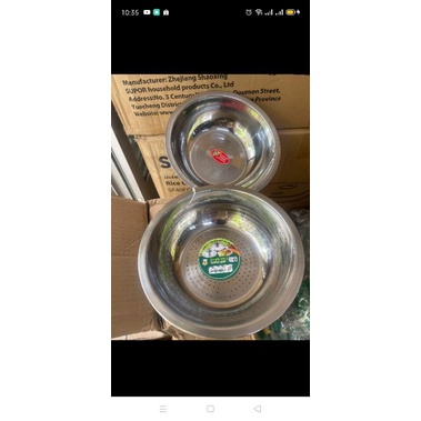 Bộ thau rổ inox 403 tiến Thành..