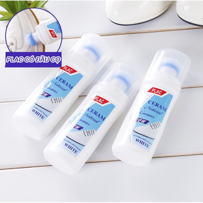 BỘ 4 CHAI XỊT TRẮNG GIÀY PLAC KÈM ĐẦU CỌ 100ML