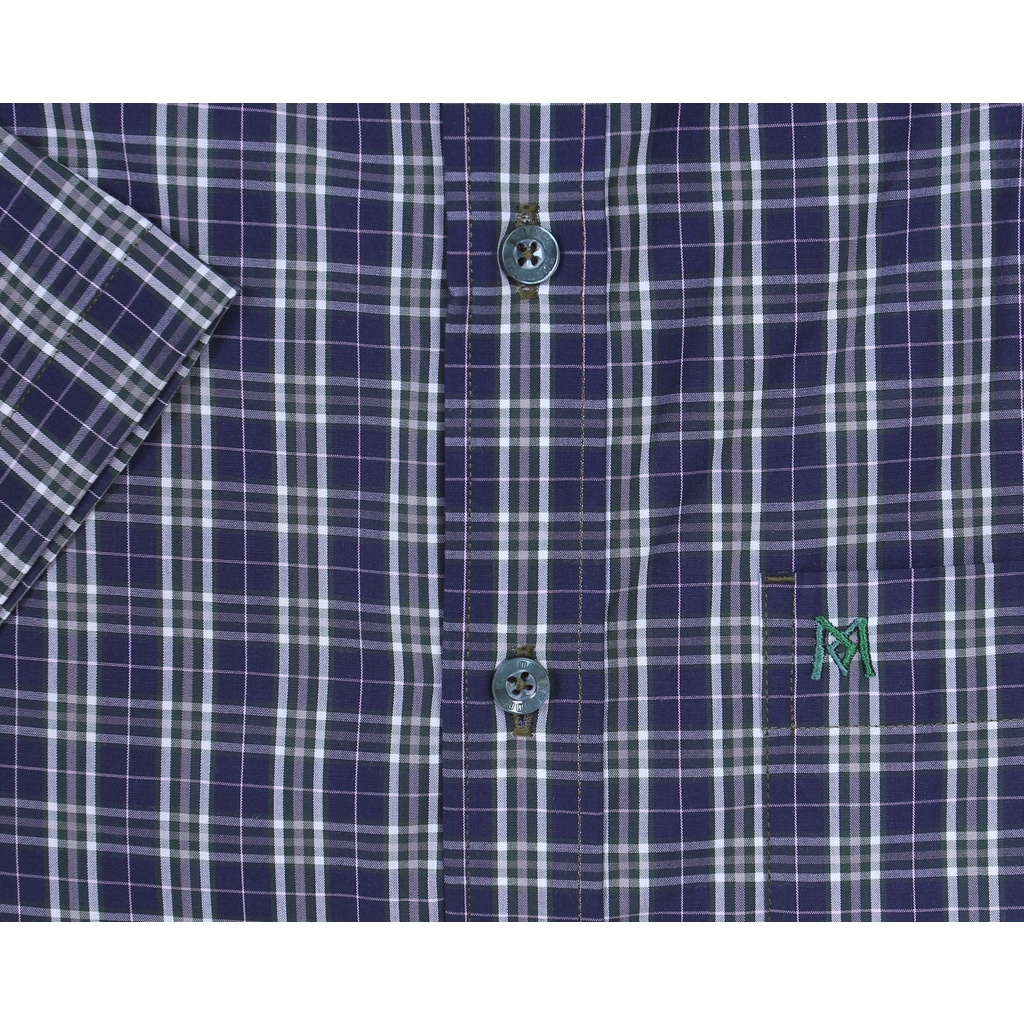 Áo sơ mi nam Khatoco ngắn tay kẻ caro mã A1MN388T2-THCR058-2009-N | BigBuy360 - bigbuy360.vn