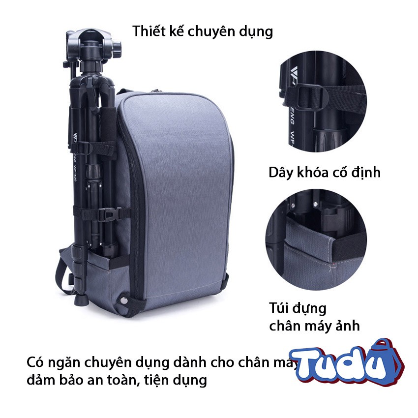 Balo Máy Ảnh Chuyên Nghiệp, Túi Đựng Chuyên Dụng Cho Nhiếp Ảnh Gia CN705