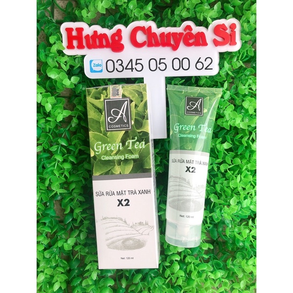 SỮA RỬA MẶT X2 TRÀ XANH ACOSMETICS