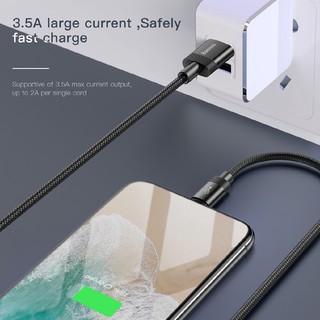 Baseus Data Faction 3 in 1 1.2m 3.5A USB to Micro USB + 8Pin + Type-C Cable