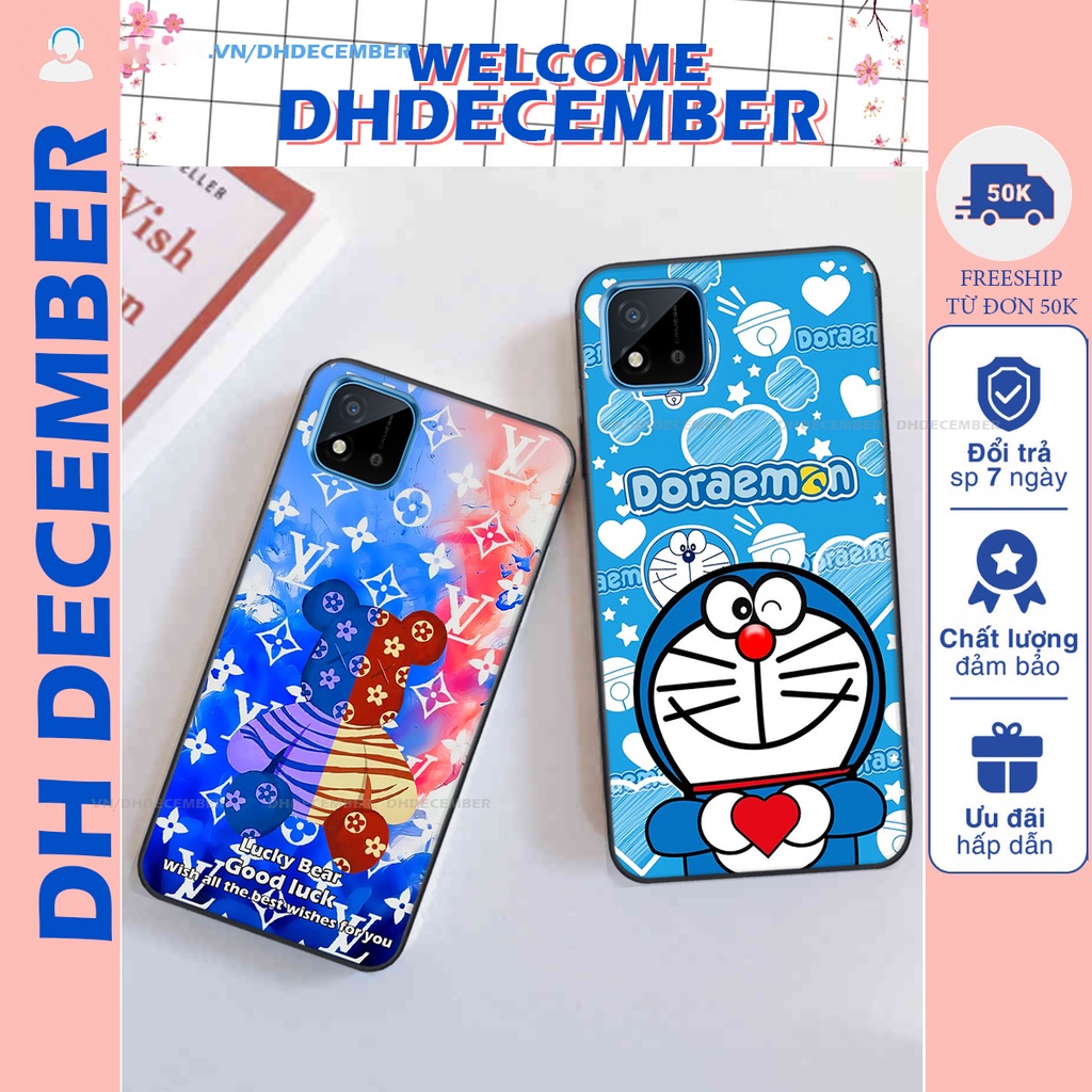 Ốp lưng Realme C11 in hình gấu K@ws, gấu nâu, dor@emon RẺ- ĐẸP- BỀN