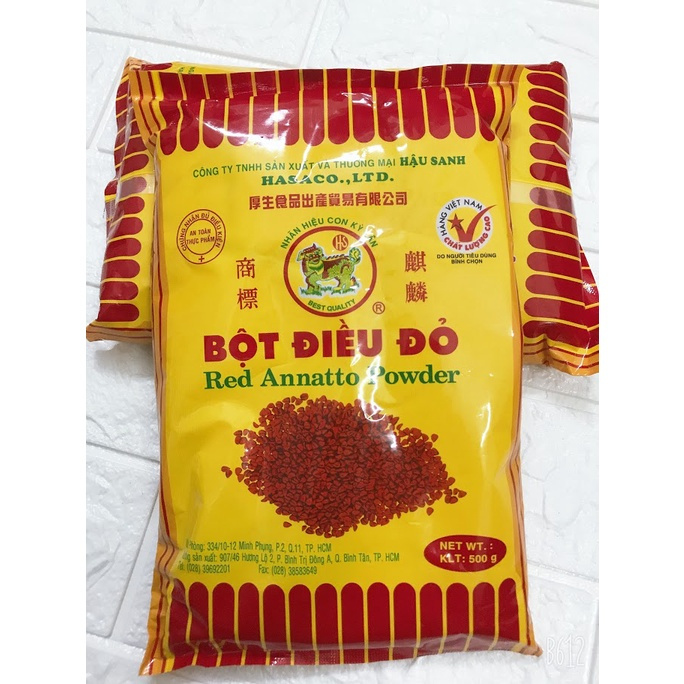 Bột Điều Đỏ Hậu Sanh - Gói 500g